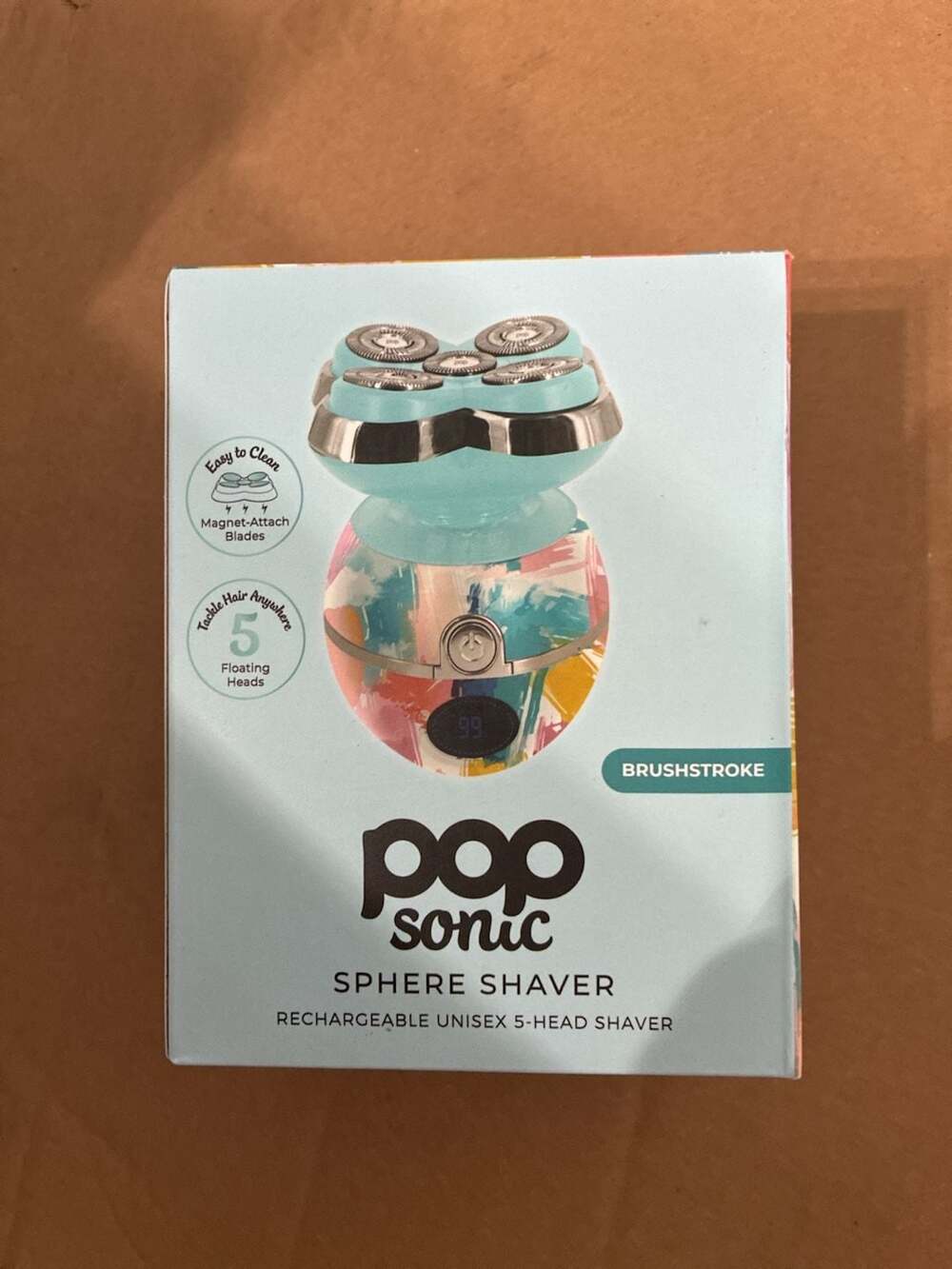Pop Sonic Sphere Shaver Rechargeable Unisex 5-Head Electric Shaver
